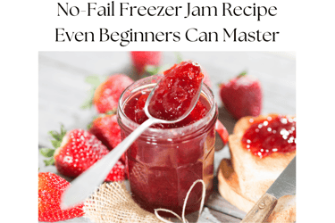 A simple no-fail jam recipe that even beginners can easily master, showcasing vibrant fruits and jar