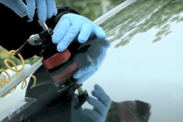 repairing windshield crack