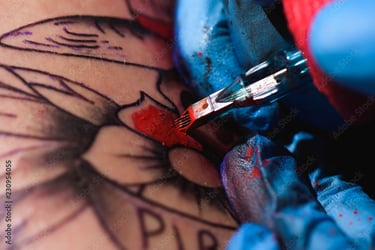 Image showing tattooing on skin