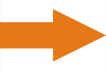 seta para direita cor laranja