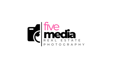 clean modern logo for FiveMedia