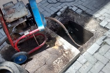 desentupimento de caixa de gordura
