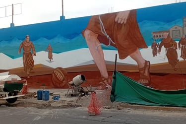 Mural en Club Juventud Antoniana 2026