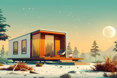 small cabin in nature