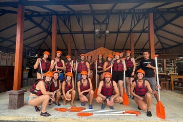 Preparing Before Rafting at Ayung River Bali