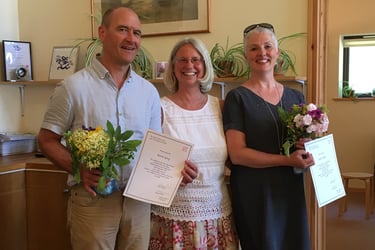Julia receives her Licentiate Jing Feng Classical Herbal Apprentiship