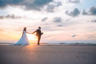 vidéaste mariage Charente-Maritime heure dorée séance couple océan
