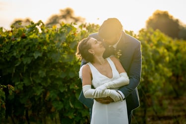vidéaste mariage charente maritime lumiere doree dans les vignes