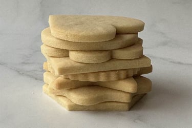 Vanilla sugar cookies, naked cookies