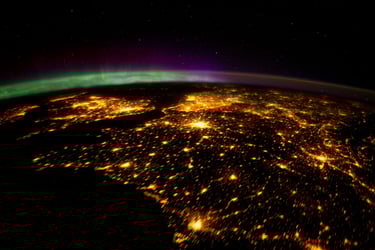 Photo de l'Europe de l'Ouest depuis l'ISS