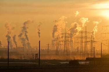 Pollution par l'émission de divers gaz