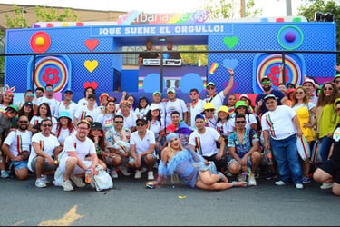 Memo Pearls performing at Banamex Pride MTY, a large-scale brand activation and Pride celebration.