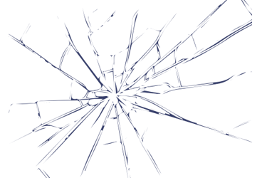 bris de glace symbolisant le traumatisme psychologique
