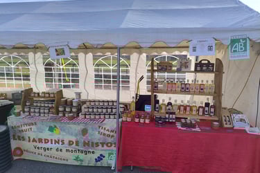 stand sur le marché