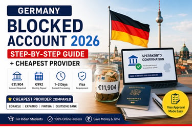 The image portrays about Germany Blocked Account 2026 step-by-step guide.