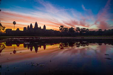 Amanecer en Angkor Wat