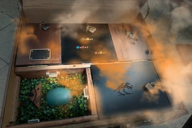 escape box dinosaure
