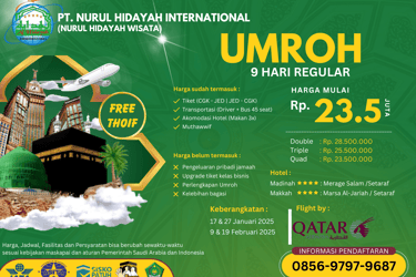 paket umroh januari februari 2025 promo murah