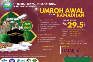 paket umroh awal ramadhan 2025