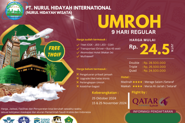 paket umroh oktober november 2024