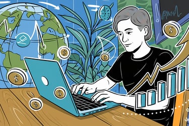 laptop ile çalışan bir adam