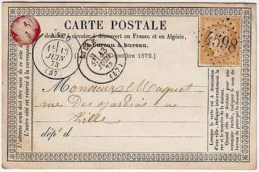 Losange Gros Chiffres 4598 et type 17.