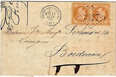 Losange Gros Chiffres 3427 et type 16.
