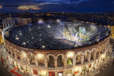Photo of the Verona Arena in the city of Verona in Italy