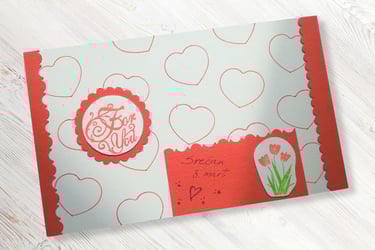 My first greeting card as a card making beginner