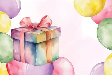 Free Watercolor Balloons Clipart