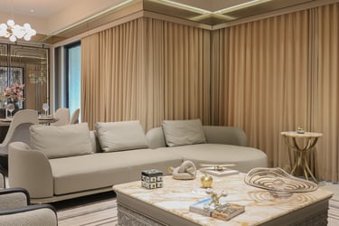 Sample house furnished by poshway. Designed by Studio Nilesh Kava / Parita Kava.