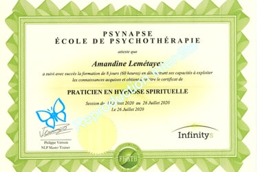 certificat de praticien en hypnose spirituelle