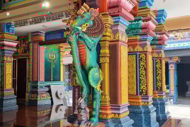 Hindutempel Kuala Lumpur Säule
