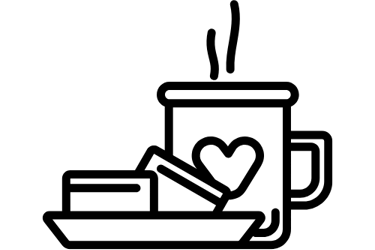 free flow of coffee and snacks in a co-working space in KL