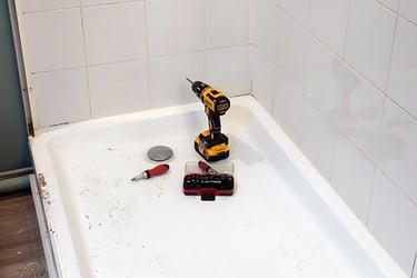 Enlèvement des anciens joints en silicone