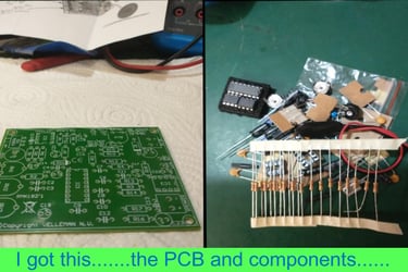 Components and pcb for a digital echo chamber kit