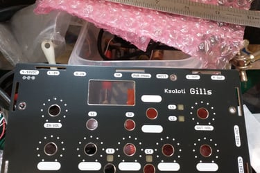 Ksoloti Gills: Front panel alignment 1
