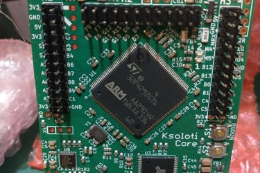 Ksoloti Gills: Core removed Header soldered