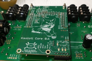 Ksoloti Gills: Placing Ksoloti core 1
