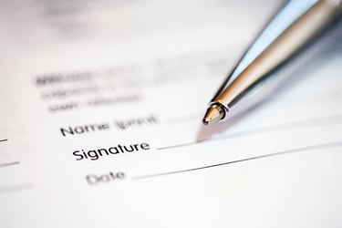 signature d'un contrat