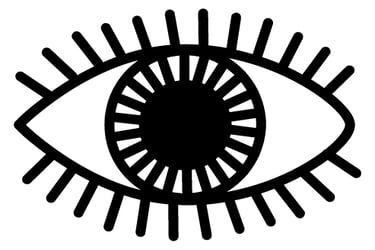 Black eye. Illustration.