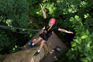 phuket teenagers hanuman world zip lining