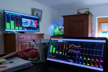 Ecran d'entrainement de neurofeedback. une analyse en temps reel .