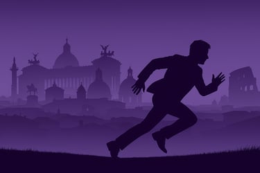 Mission Impossible silhouette fanart used for analysis in a writing masterclass.