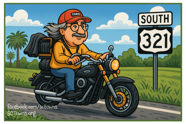 Mikey Rides the 321 in Search of a Small Town Selfie.