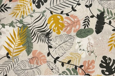 Tela botanica para personalizar tu bolsos en Zaragoza