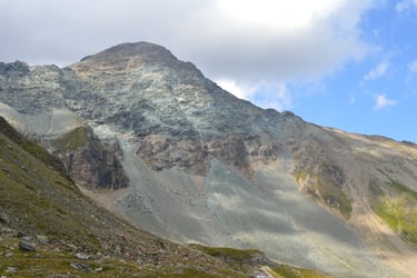 Serpentinito kalnas Austrijos Alpėse