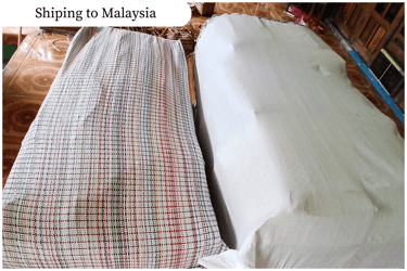 Wholesale jali jali woven plastic bags shipment to Malaysia by Craftvitas Indonesia