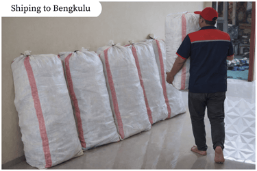 Pengiriman tas anyaman jali jali handmade Craftvitas Indonesia ke berbagai wilayah Bengkulu