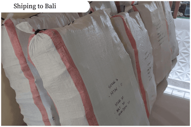 Pengiriman tas anyaman jali jali handmade Craftvitas Indonesia ke berbagai wilayah Bali